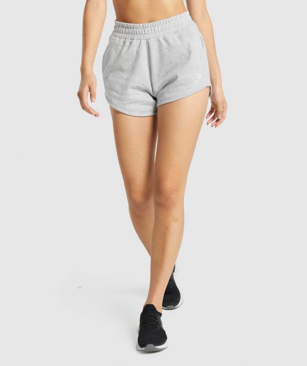 Damske Šortky Gymshark Training Sweat Svetlo Siva | PH1094735